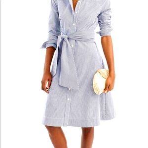 *LIKE NEW* J Crew Navy Pinstripe Dress